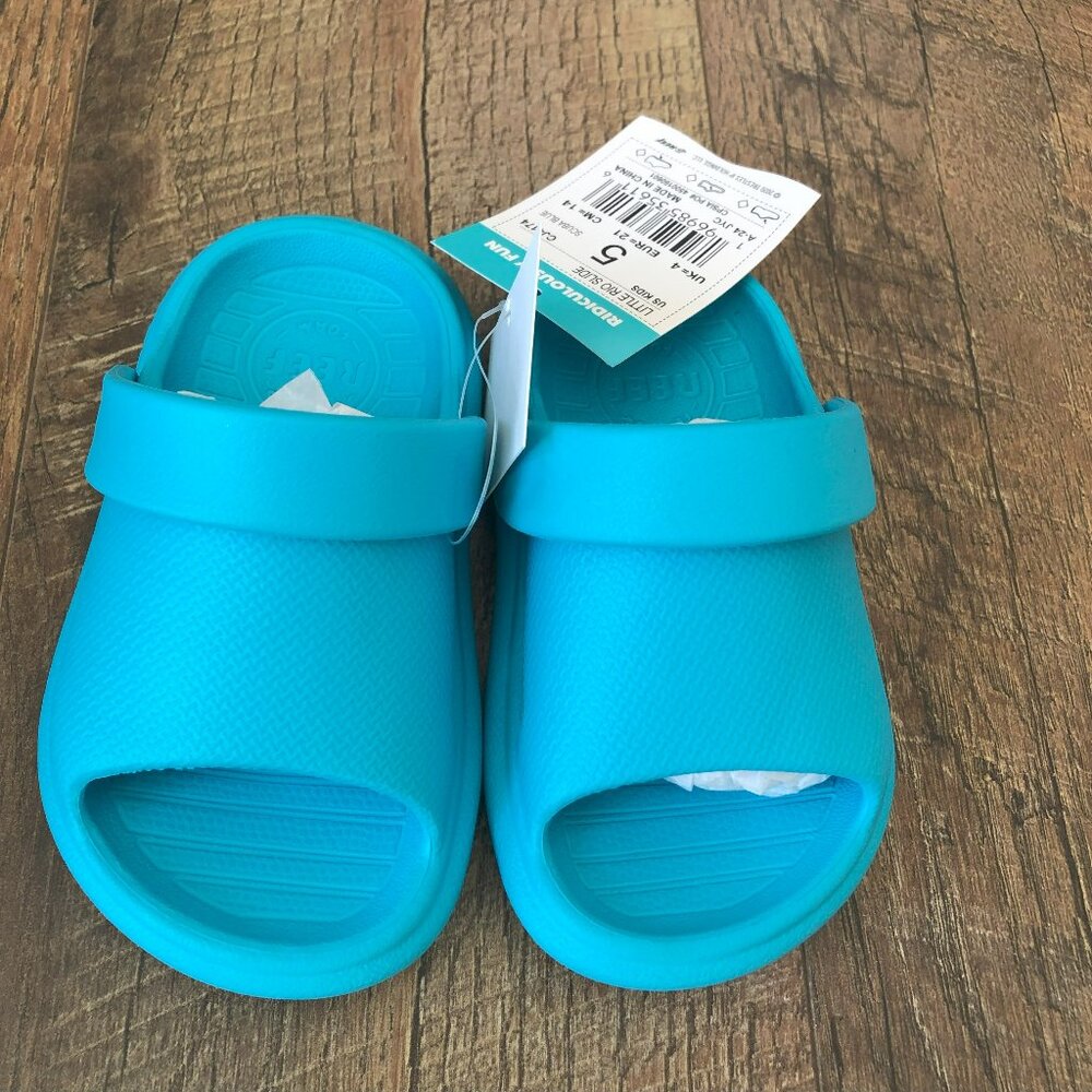 Toddler Rio Slide Sandal Lightweight, Water Friendly, Backstrap Size 5